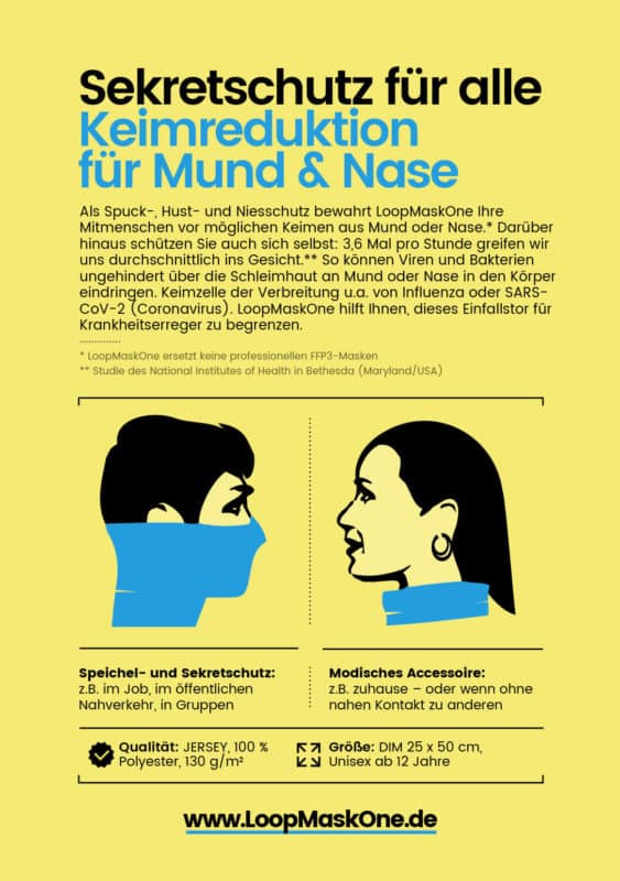 Spuckschutz Flyer Rückseite